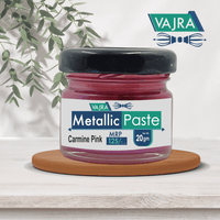 Vajra Metallic Paste - Carmine Pink (20gm)