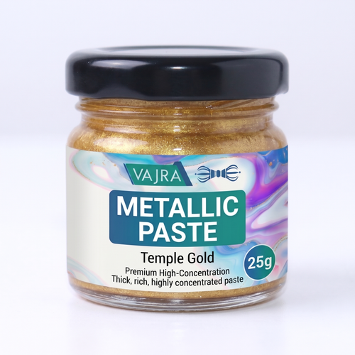 Vajra Metallic Paste - Temple Gold (20gm)