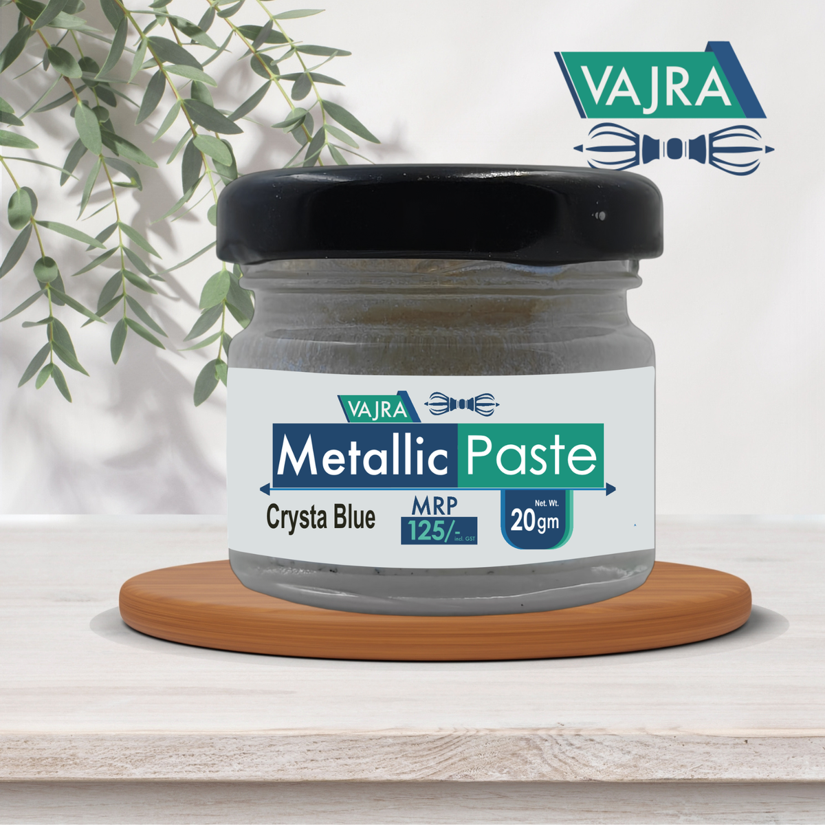 Vajra Metallic Paste - Crysta Blue (20gm)