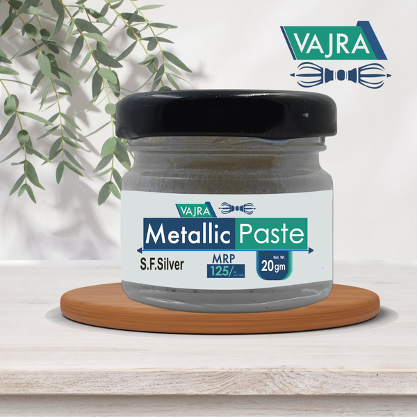 Vajra Metallic Paste - S.F. Silver (20gm)