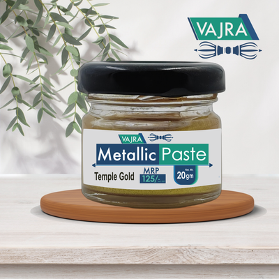 Vajra Metallic Paste - Temple Gold (20gm)