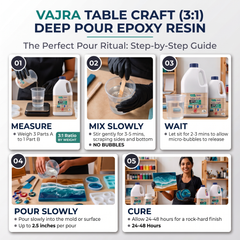 Vajra Table Craft (3:1) Deep Pour Epoxy Resin thumbnail 3
